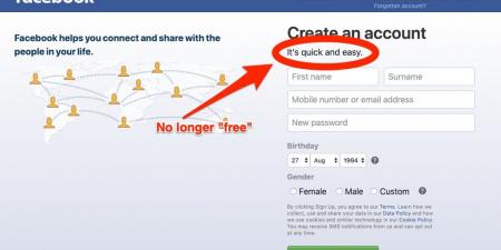 فيسبوك تتخلى عن شعار "الخدمة مجانية"